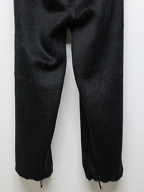 LAD MUSICIANå ߥ塼/SHAGGY SWEAT WIDE FLARE PANTS/BLACK