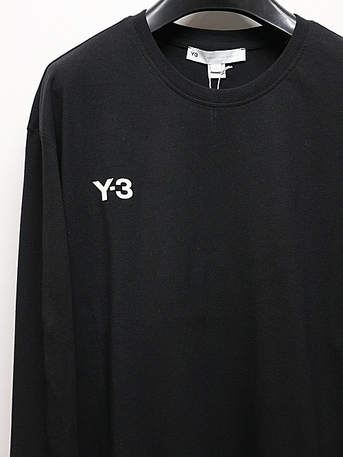 Y-3磻꡼/DROP 1 U GRAPHIC LS TEE/BLACK.
