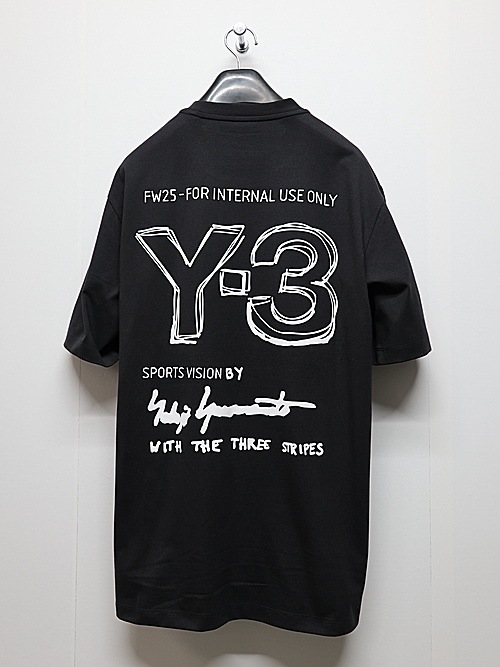 Y-3磻꡼/M MERCH SS TEE/BLACK