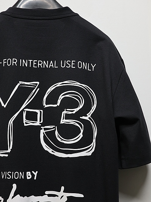 Y-3磻꡼/M MERCH SS TEE/BLACK