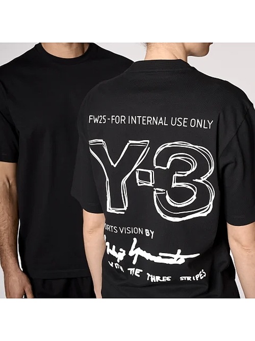 Y-3磻꡼/M MERCH SS TEE/BLACK