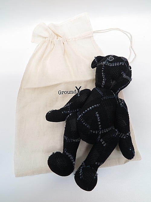 SALE50%OFF/Ground Y饦ɥ磻/Big plaid Teddy bear large/BLACK.