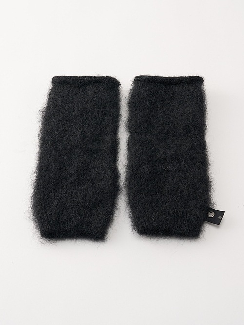 (ͽʡ1011ͽ/wjk֥른/mohair shaggy knit hand warmer/all black