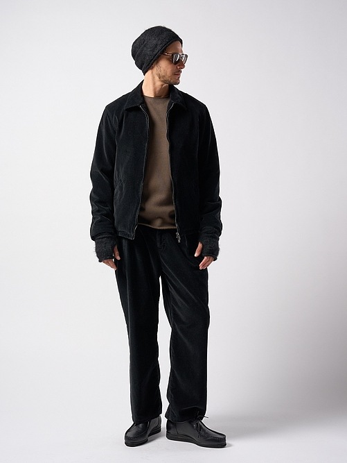 (ͽʡ1011ͽ/wjk֥른/mohair shaggy knit hand warmer/all black