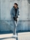 (ͽʡ1011ͽ/wjk֥른/mohair shaggy knit hand warmer/all black