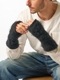 (ͽʡ1011ͽ/wjk֥른/mohair shaggy knit hand warmer/all black