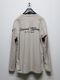 RESOUND CLOTHING���ꥵ����ɥ���������/LOOSE FIT BACK PT nylon longsleave Tee/GREYGE