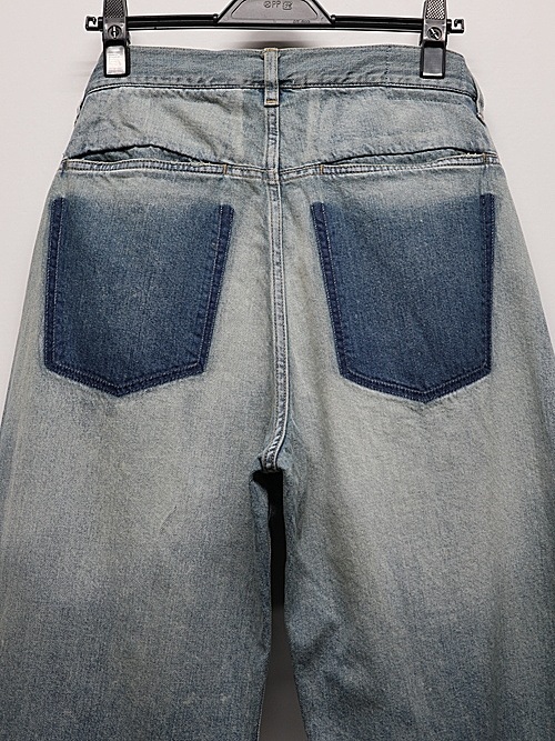 ATTACHMENT�������å�����/11OZ DENIM  WIDE JEANS/L.NAVY