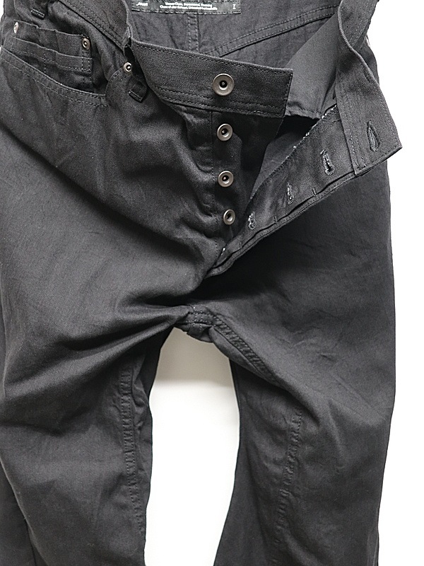 JULIUS����ꥦ��/8oz DENIM TROUSERS1/BLACK