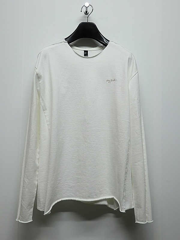 wjk�����֥른��������/tight jersey cut-off L/S/white