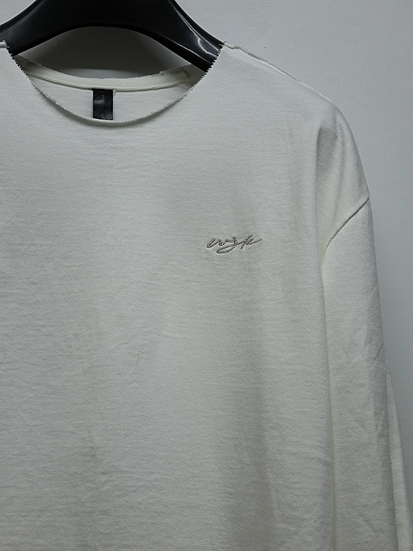 wjk�����֥른��������/tight jersey cut-off L/S/white