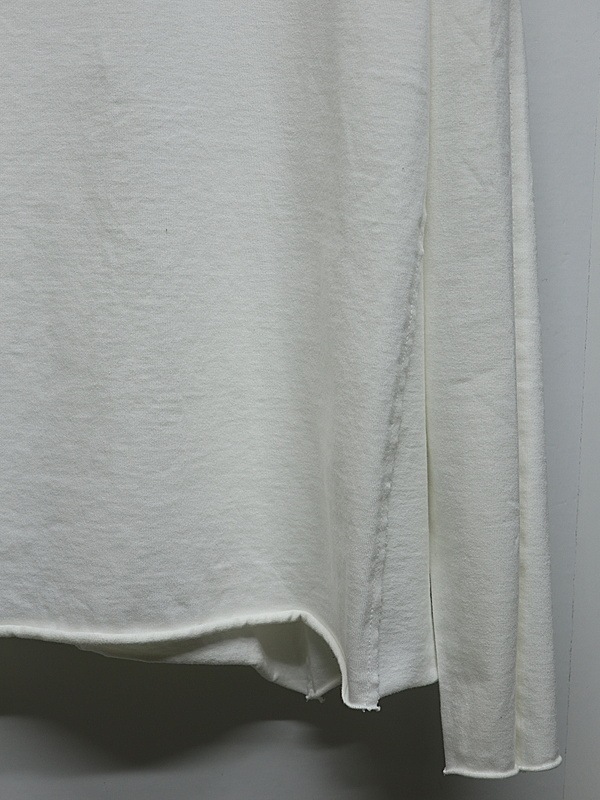 wjk�����֥른��������/tight jersey cut-off L/S/white