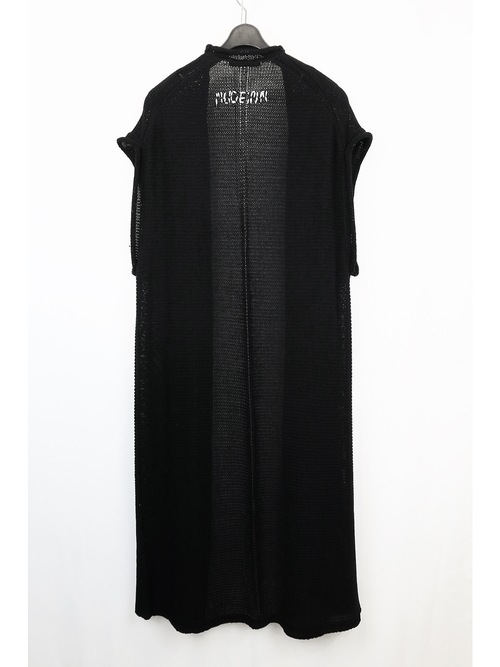 �㴰���nude:masahiko maruyama ���̡���:�ޥ��ҥ��ޥ���/3GG Cotton 3GG SLEEVELESS KNIT CARDIGAN/Black
