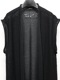 �㴰���nude:masahiko maruyama ���̡���:�ޥ��ҥ��ޥ���/3GG Cotton 3GG SLEEVELESS KNIT CARDIGAN/Black