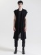 �㴰���nude:masahiko maruyama ���̡���:�ޥ��ҥ��ޥ���/3GG Cotton 3GG SLEEVELESS KNIT CARDIGAN/Black
