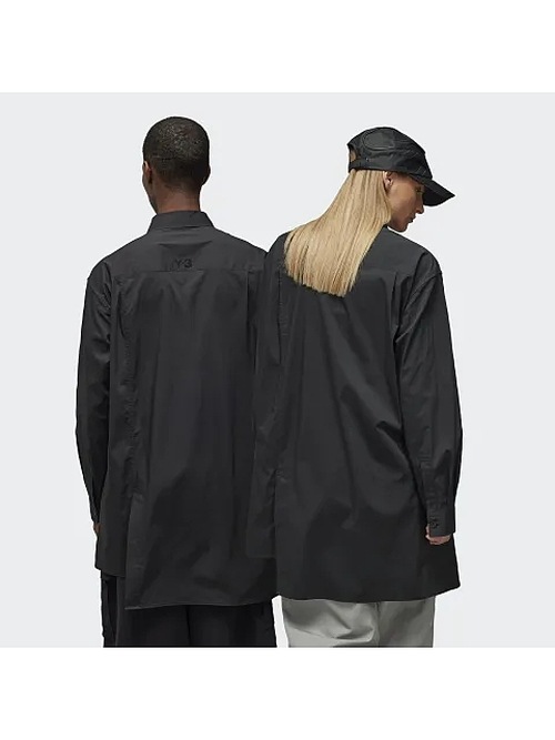 Y-3磻꡼/COTTON SHIRT/BLACK