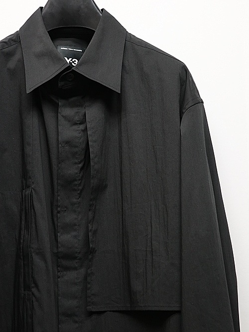 Y-3磻꡼/COTTON SHIRT/BLACK