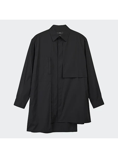Y-3磻꡼/COTTON SHIRT/BLACK