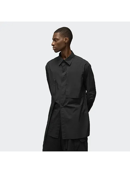 Y-3磻꡼/COTTON SHIRT/BLACK
