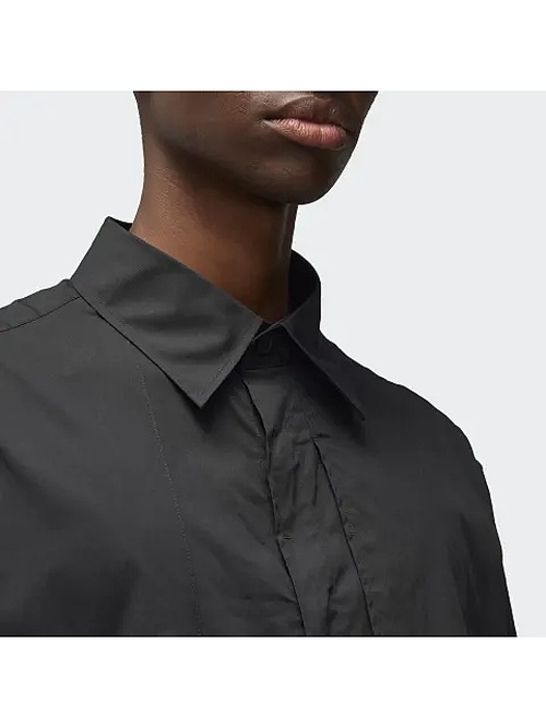 Y-3磻꡼/COTTON SHIRT/BLACK