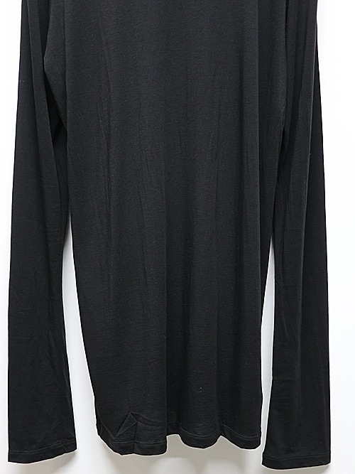 JULIUSꥦ/CUPRO/COTTON JERSEY CUT & SEWN6/BLACK