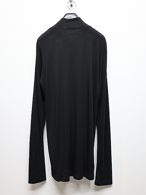 JULIUSꥦ/CUPRO/COTTON JERSEY CUT & SEWN6/BLACK