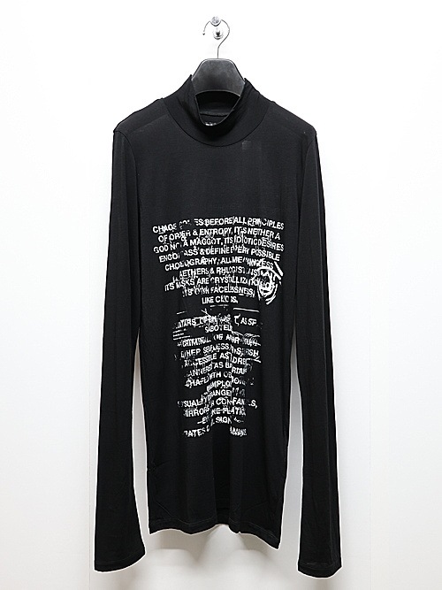 JULIUSꥦ/CUPRO/COTTON JERSEY CUT & SEWN6/BLACK