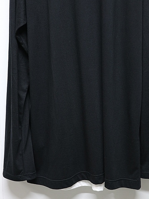 Ground Y饦ɥ磻/C/MOJERSEY COMBINATION TSUJIKIRI LONG SLEEVED T-SHIRT/BLACKWHITE