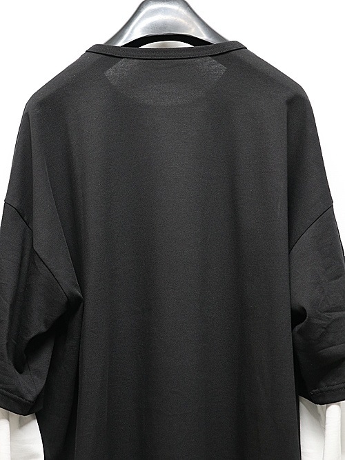 RESOUND CLOTHING���ꥵ����ɥ���������/LOOSE FIT fake layered longsleave/BKWH