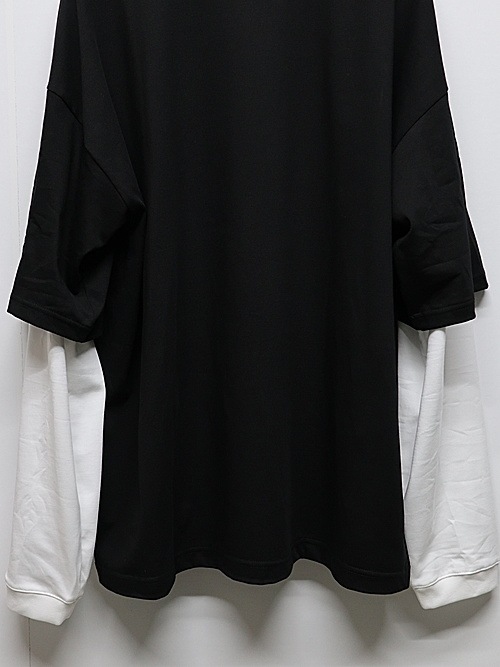 RESOUND CLOTHING���ꥵ����ɥ���������/LOOSE FIT fake layered longsleave/BKWH