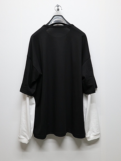 RESOUND CLOTHING���ꥵ����ɥ���������/LOOSE FIT fake layered longsleave/BKWH