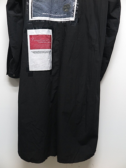 �㴰���nude:masahiko maruyama ���̡���:�ޥ��ҥ��ޥ���/LONG SHIRT COAT WITH MULTI PATCHES (POSTER PRINT)/Black