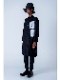 �㴰���nude:masahiko maruyama ���̡���:�ޥ��ҥ��ޥ���/LONG SHIRT COAT WITH MULTI PATCHES (POSTER PRINT)/Black