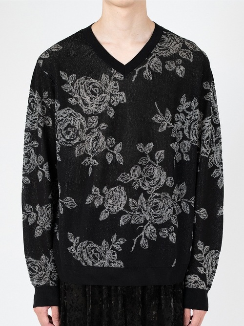 LAD MUSICIAN����å� �ߥ塼�������/H/G SHEER JQ PULLOVER/BLACK