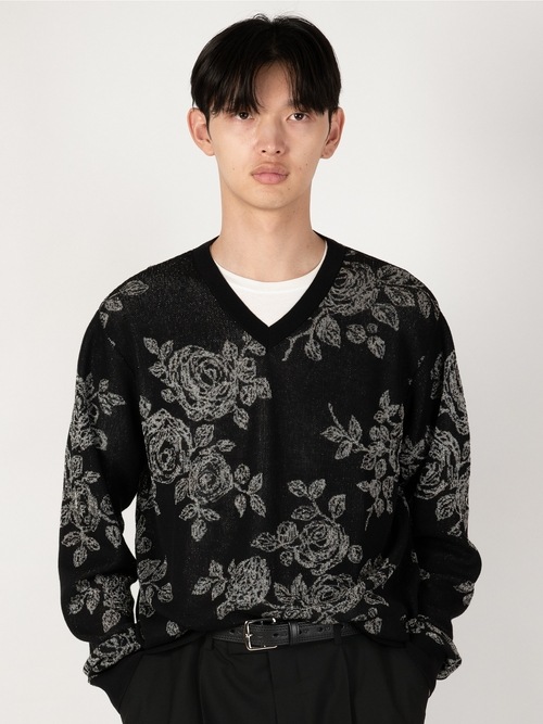 LAD MUSICIAN����å� �ߥ塼�������/H/G SHEER JQ PULLOVER/BLACK