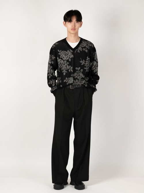 LAD MUSICIAN����å� �ߥ塼�������/H/G SHEER JQ PULLOVER/BLACK