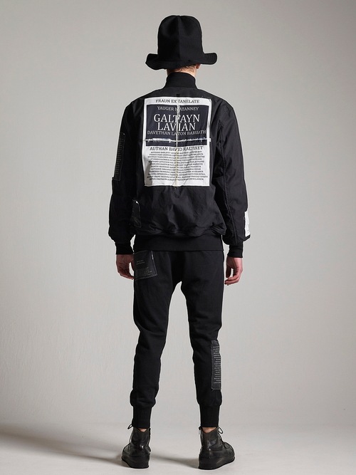 �㴰���nude:masahiko maruyama ���̡���:�ޥ��ҥ��ޥ���/SLIM SWEAT PANTS w/PRINTED PATCHES/Black