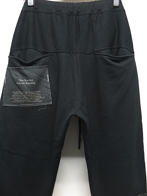 �㴰���nude:masahiko maruyama ���̡���:�ޥ��ҥ��ޥ���/SLIM SWEAT PANTS w/PRINTED PATCHES/Black