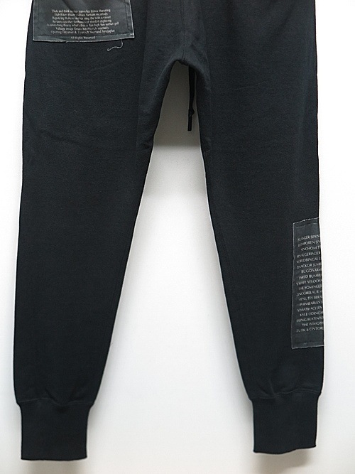 �㴰���nude:masahiko maruyama ���̡���:�ޥ��ҥ��ޥ���/SLIM SWEAT PANTS w/PRINTED PATCHES/Black