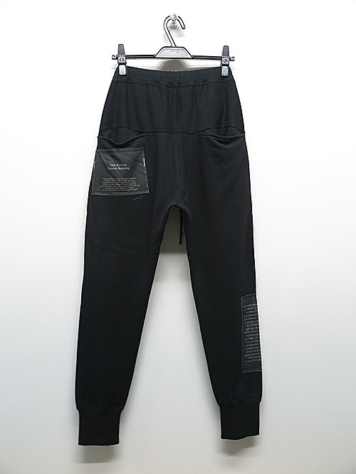 �㴰���nude:masahiko maruyama ���̡���:�ޥ��ҥ��ޥ���/SLIM SWEAT PANTS w/PRINTED PATCHES/Black