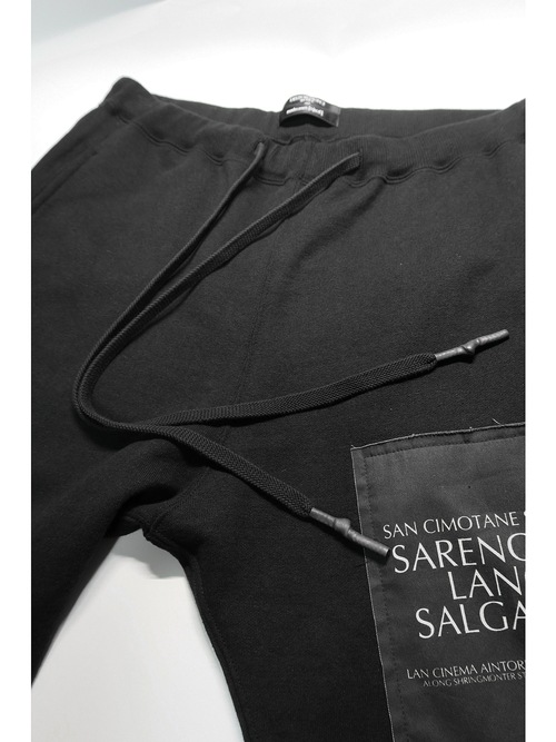 �㴰���nude:masahiko maruyama ���̡���:�ޥ��ҥ��ޥ���/SLIM SWEAT PANTS w/PRINTED PATCHES/Black