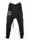 �㴰���nude:masahiko maruyama ���̡���:�ޥ��ҥ��ޥ���/SLIM SWEAT PANTS w/PRINTED PATCHES/Black