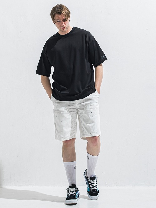 (ͽ���ʡ�6��7������ͽ��/40TH RESOUND CLOTHING���ꥵ����ɥ���������/REV MESH OVER TEE/BLACK