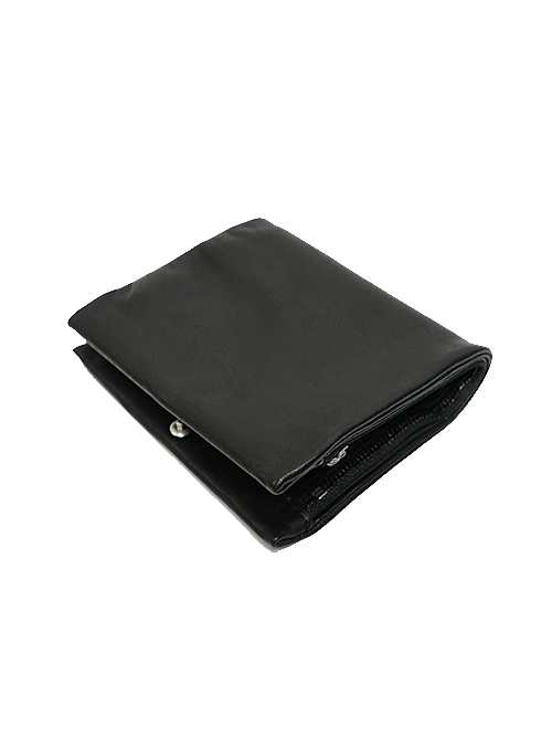 �㴰���Yohji Yamamoto���襦����ޥ��/���եȥۡ����쥶�� �ǥ奢��ե�����ɥ�����å�/BLACK