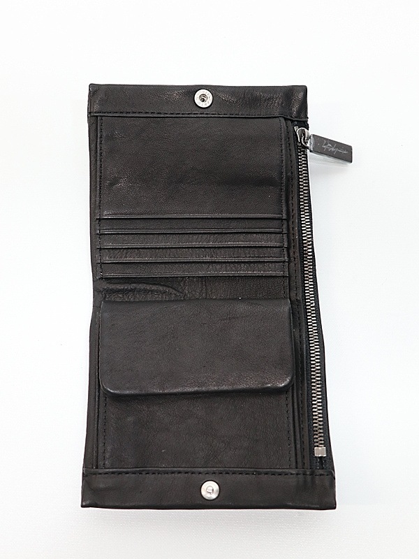 �㴰���Yohji Yamamoto���襦����ޥ��/���եȥۡ����쥶�� �ǥ奢��ե�����ɥ�����å�/BLACK