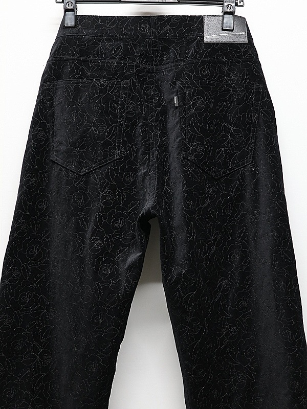 LAD MUSICIAN����å� �ߥ塼�������/COTTON VELVETEEN STARAIGHT PANTS/BLACK��BLACK