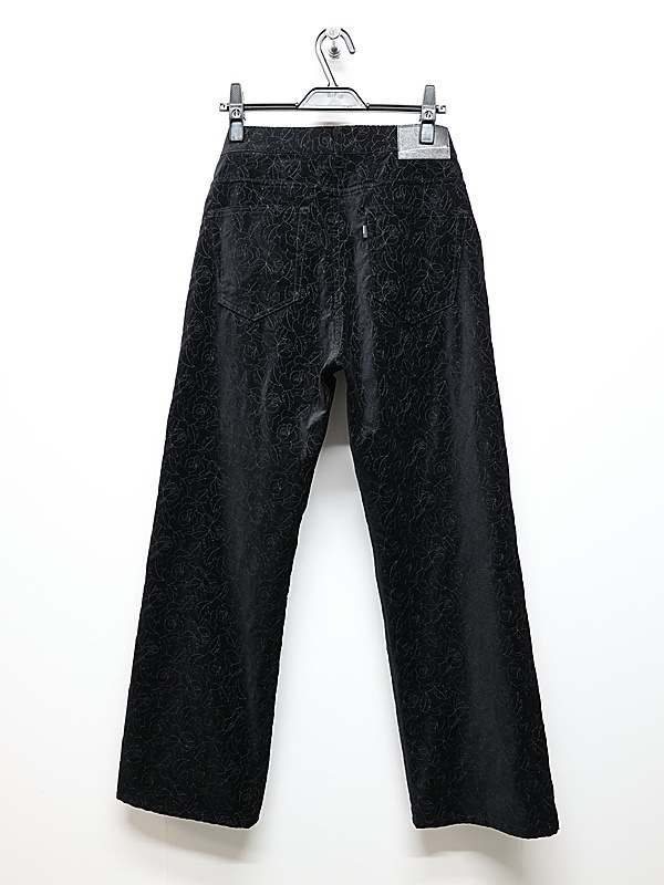LAD MUSICIAN����å� �ߥ塼�������/COTTON VELVETEEN STARAIGHT PANTS/BLACK��BLACK