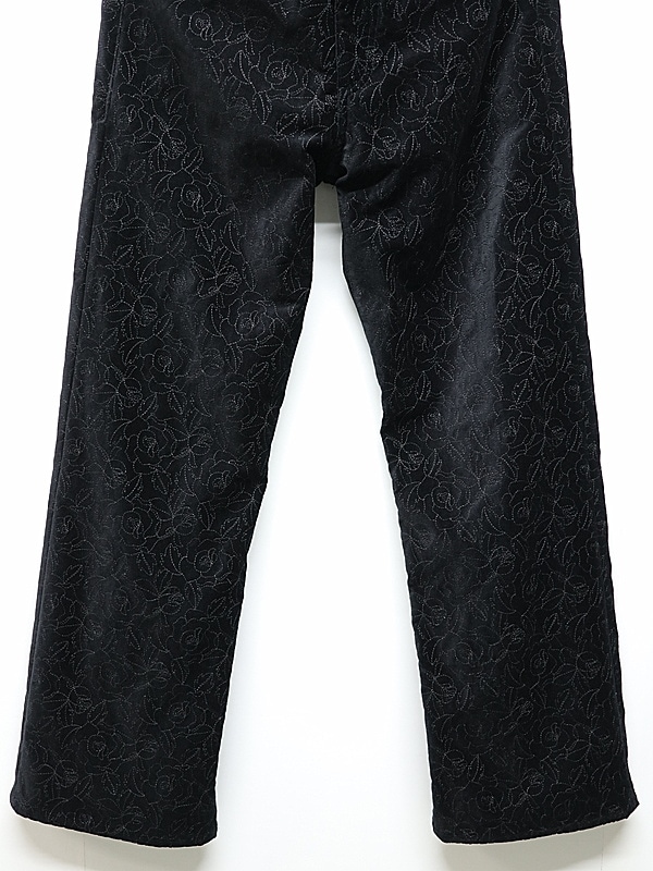 LAD MUSICIAN����å� �ߥ塼�������/COTTON VELVETEEN STARAIGHT PANTS/BLACK��BLACK