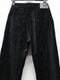 LAD MUSICIAN����å� �ߥ塼�������/COTTON VELVETEEN STARAIGHT PANTS/BLACK��BLACK