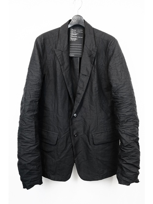 �㴰���nude:masahiko maruyama ���̡���:�ޥ��ҥ��ޥ���/Paper Yarn/Linen Weather Cloth JACKET/Black
